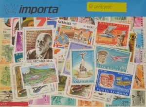 Importa Postzegelpakket - 50x Luchtpost / Air Mail