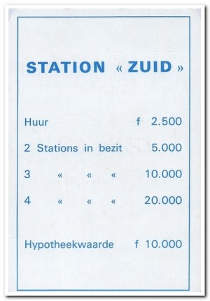 Monopoly: Eigendomsbewijs Station Zuid