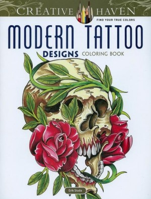 Modern Tattoo Designs coloring book