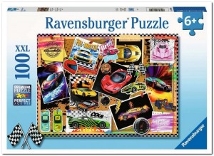 Prikbord met Raceauto's - Ravensburger - 100XXL Stukjes
