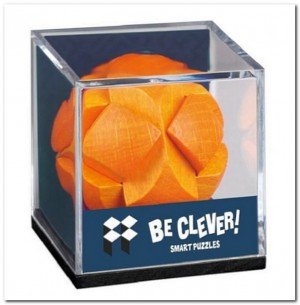Moses Be Clever! - Houten Smartpuzzel Oranje - 6 Cm