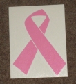 Pink Ribbon Raam Sticker