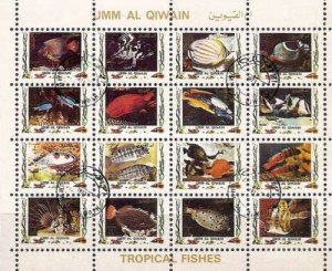 Tropische Vissen / Tropical Fish (1) - Umm Al Qiwain - 1972