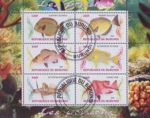 CINDERELLA: Tropische Vissen / Tropical Fish (2) - Burundi - 2009