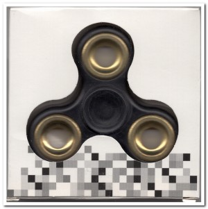 Classic Fidget Spinner - Zwart met goud