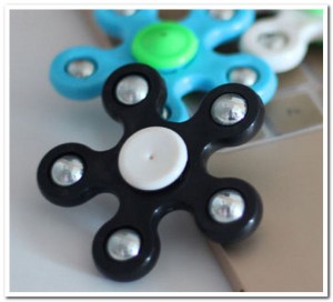 Fidget spinner - Zwart met 5 bladen