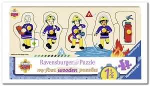 Mijn Eerste Houten Puzzel: Sam en zijn Vrienden - Ravensburger - 5 Stukjes