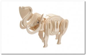 3D Houten Bouwpakket - Olifant