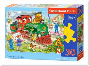 Green Locomotive - Castorland - 30 Stukjes