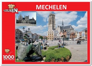 Mechelen Grote Markt - Puzzelman - 1000 Stukjes