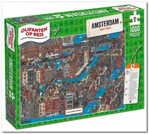 Olifanten op Reis: Amsterdam - Tucker's Fun Factory - 1000 Stukjes