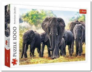 Afrikaanse Olifanten - Trefl - 1000 Stukjes