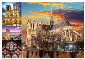 Collage Notre Dame - Educa - 1000 Stukjes