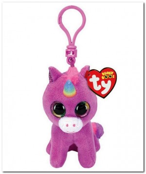 Ty Beanie Boos sleutelhanger: Rosette Unicorn - 7 cm