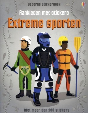**Gratis**  Usborne Stickerboek ~ Aankleden met stickers: Extreme sporten