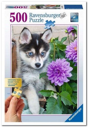 Schattige Husky - Ravensburger - 500 Stukjes (XXL)