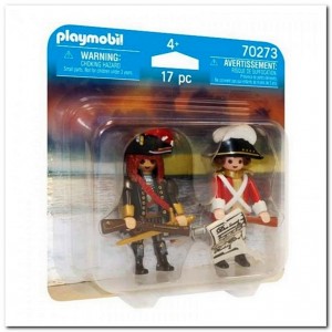 Playmobil 70273: Piratenkapiteit en Roodroksoldaat