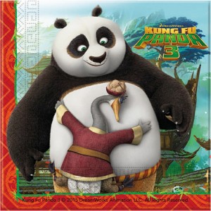 Kung Fu Panda Servetten - 20 Stuks
