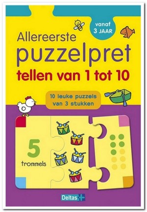 Allereerste puzzelpret: tellen van 1 tot 10 - Deltas