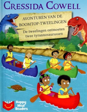 Cressida Cowell ~ De boomtop-tweelingen 12: De tweelingen ontmoeten twee tyrannosaurussen