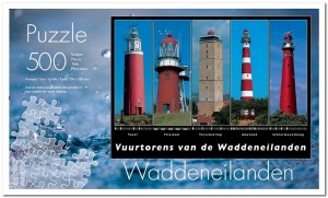 Vuurtorens van de Waddeneilanden - Bears Publishing - 500 Stukjes 