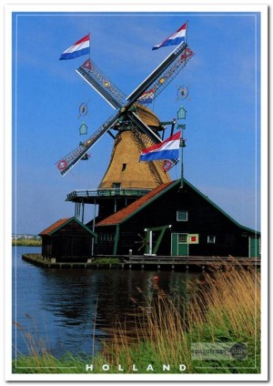 Ansichtkaart: Verfmolen de Kat - Zaanse Schans