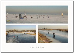 Ansichtkaart: Schaatsen op Gouwzee