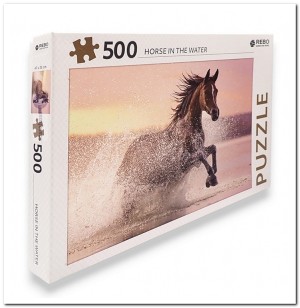 Paard in het water - Rebo - 500 Stukjes