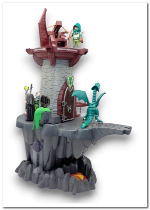 Playmobil 4836: De groene drakentoren - Niet compleet!