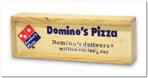 Houten Domino spel - Domino's Pizza