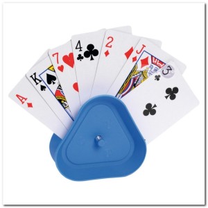 Speelkaarthouder Driehoek met veer