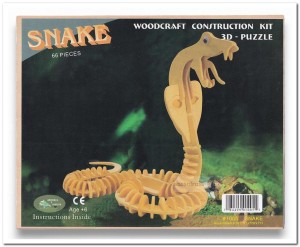 3D Puzzel - Snake - 66 Stukjes
