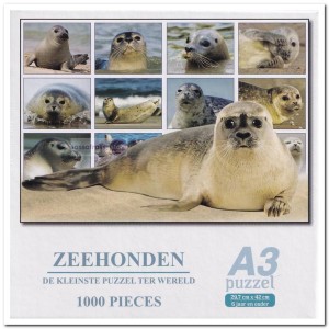 Zeehonden, de kleinste legpuzzel ter wereld - 1000 Stukjes