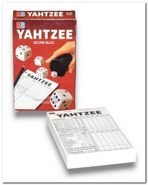 **Gratis** Yahtzee Scoreblok - MB
