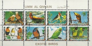 Exotische Vogels / Exotic Birds - Umm Al Qiwain - 1972
